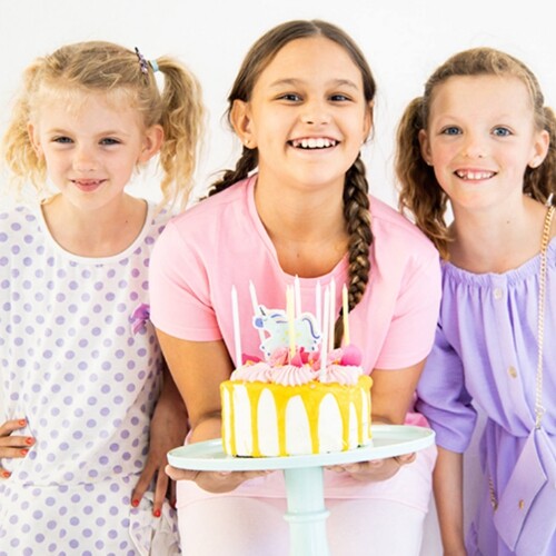 Feestkaarsen eenhoorns en regenbogen - 11st