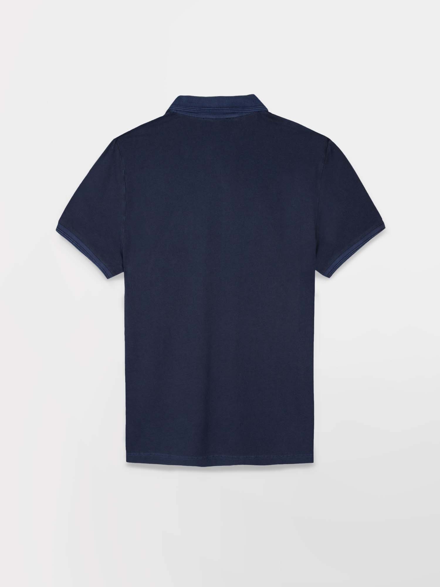 Polo Homme Manches Courtes Coton Marine