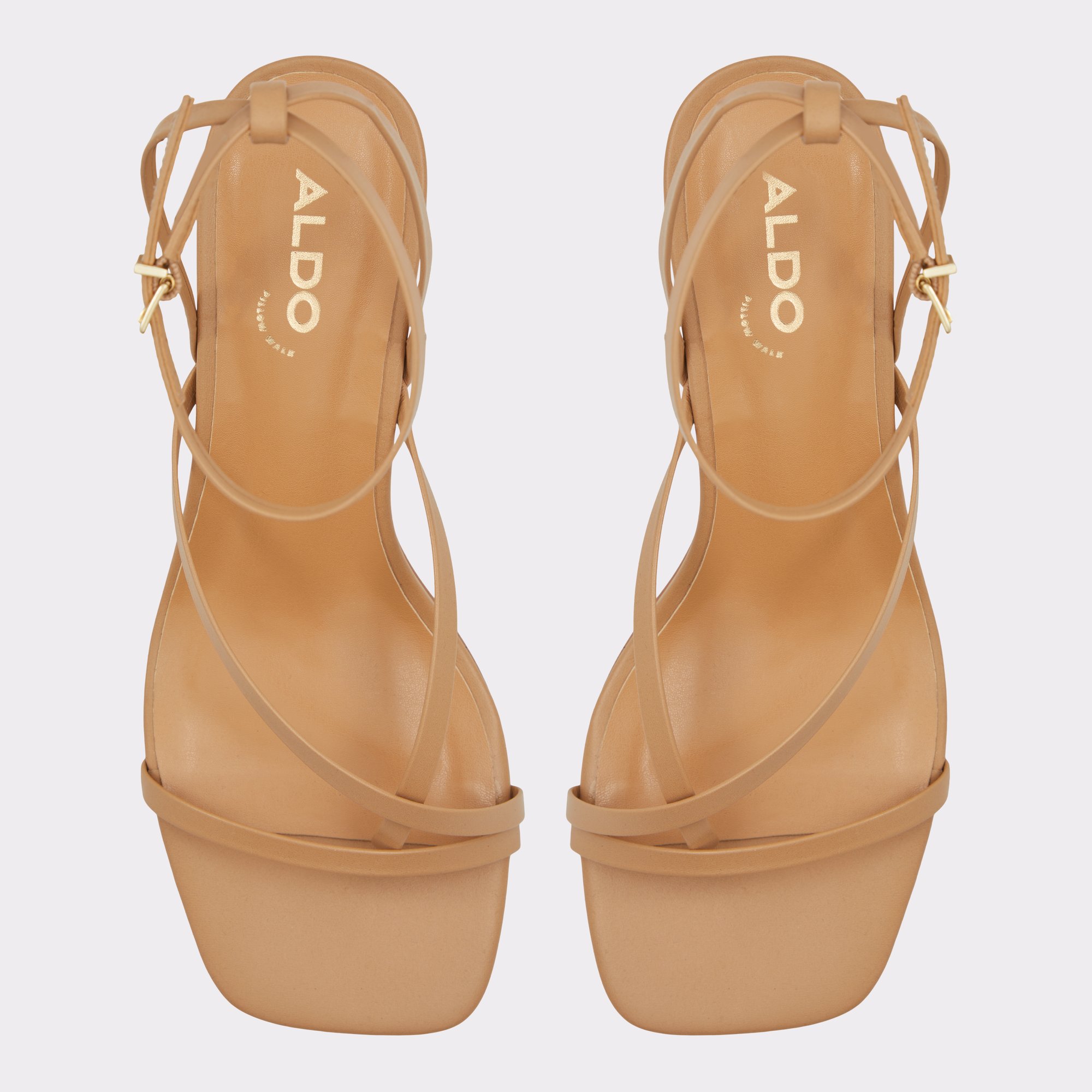 Adrauder Dark Beige Women Strappy Sandals