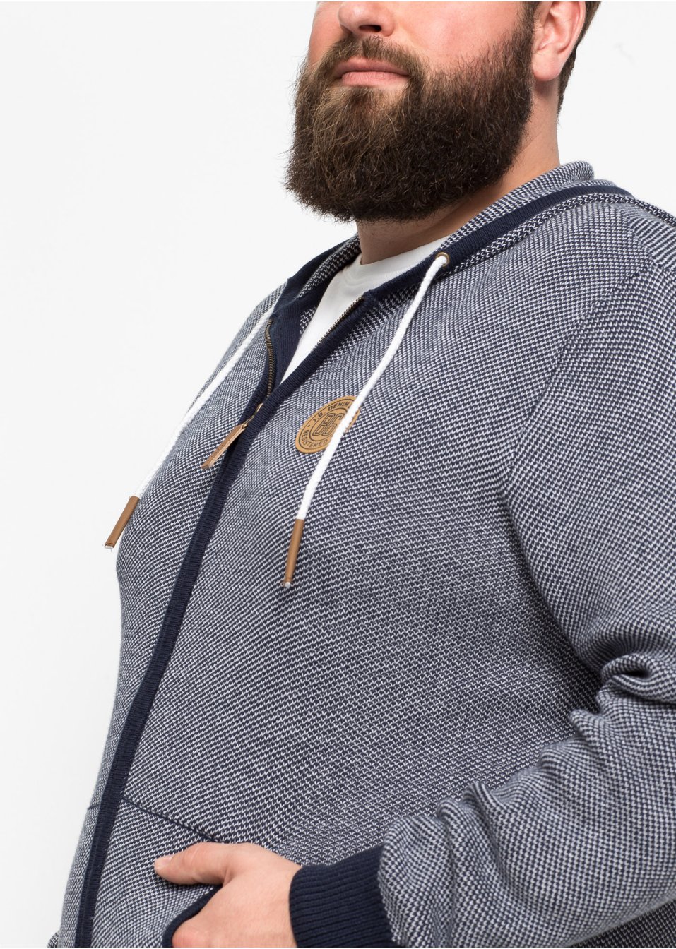 Gilet en maille avec détails contrastés