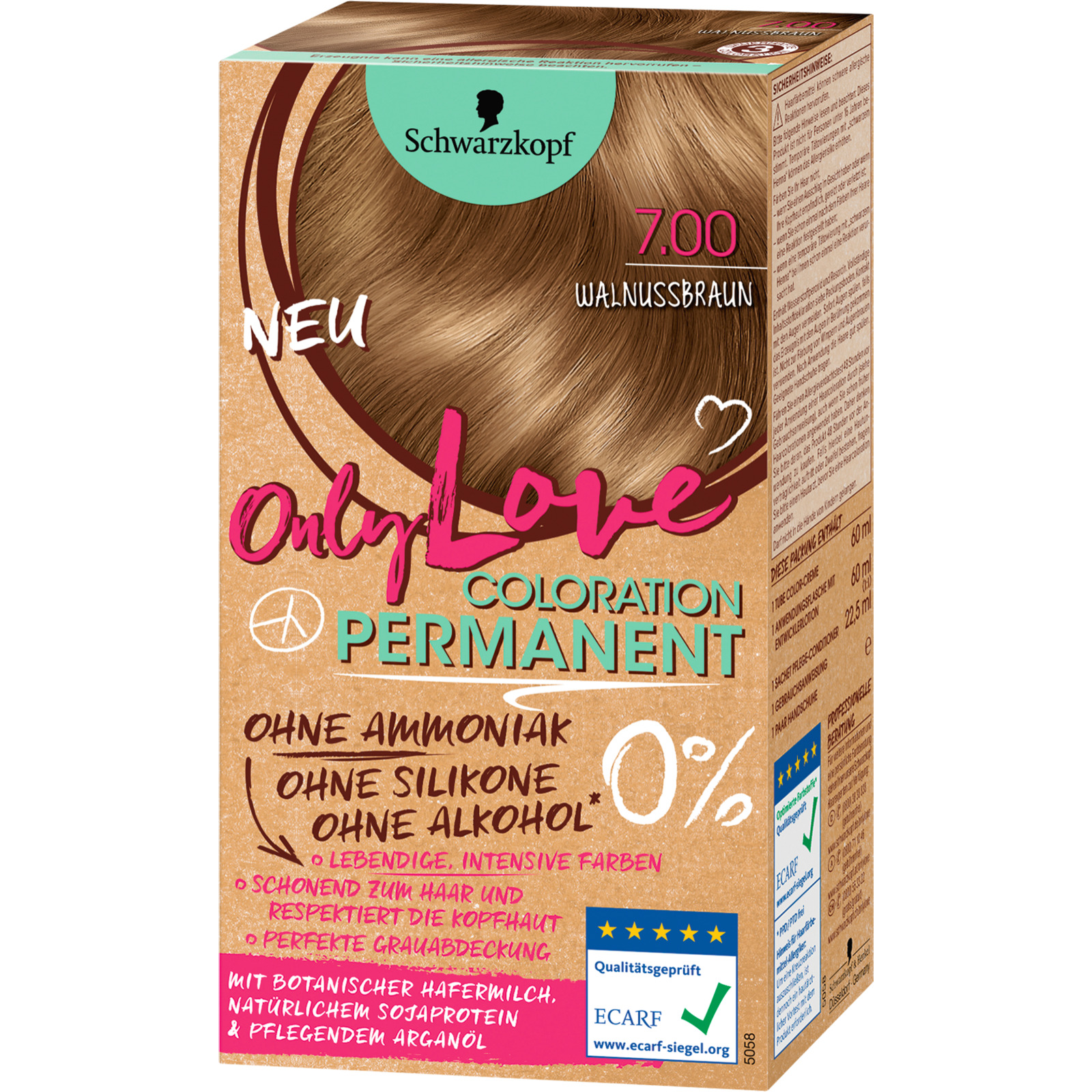Only Love Col 7.00 Walnussbraun