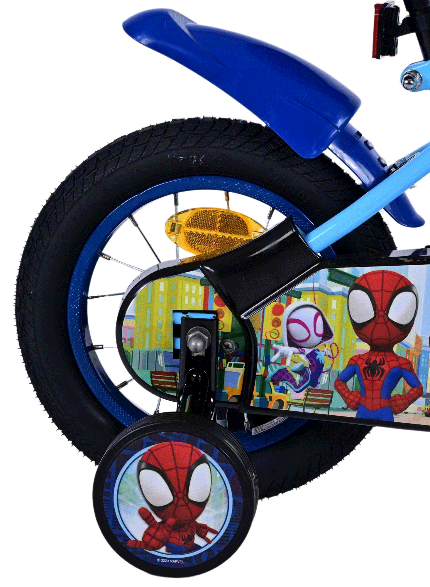Spidey Kinderfahrrad 12 Zoll 90-105 cm Größe Mädchen Jungen Fahrrad Alter ab ca. 3 Jahre mit Rücktrittbremse