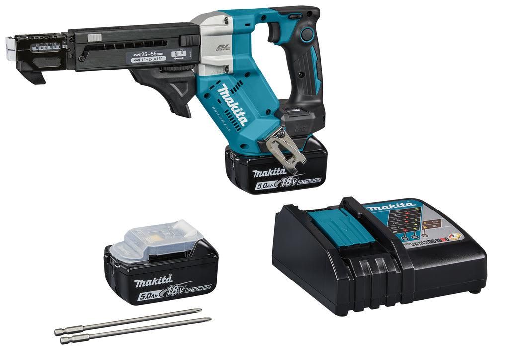 Makita DFR551RTJ Accu bandschroefmachine 25-55mm 18V 5.0Ah in Mbox