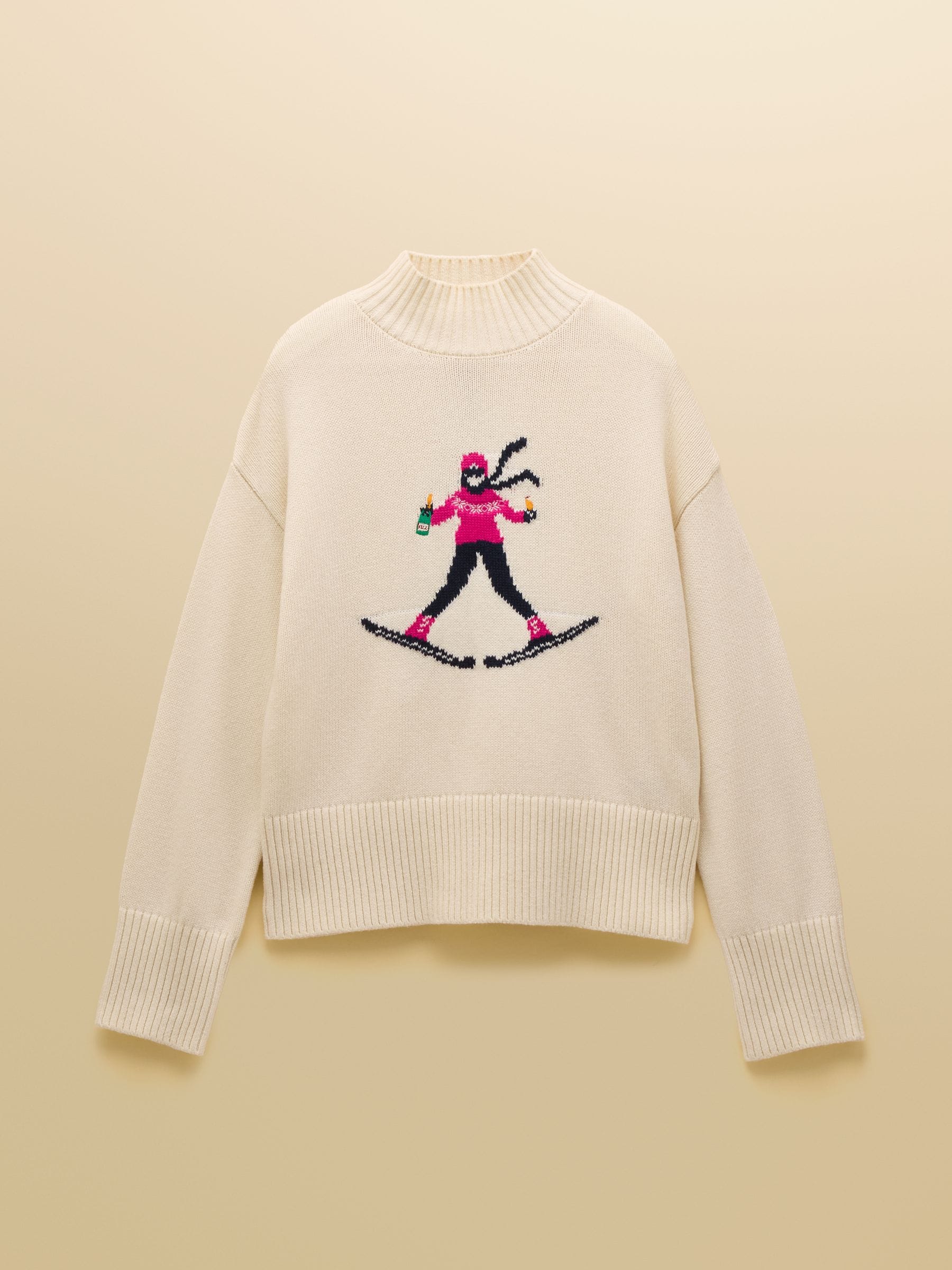Joules Abigail Ski Intarsia High Neck Jumper