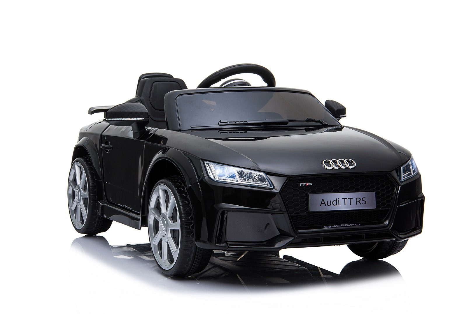 Carrinho Elétrico Infantil Audi TT RS Cabrio da Toys Store com Controle Remoto, USB e MP3, 2x30W, Capacidade de Carga 35 kg
