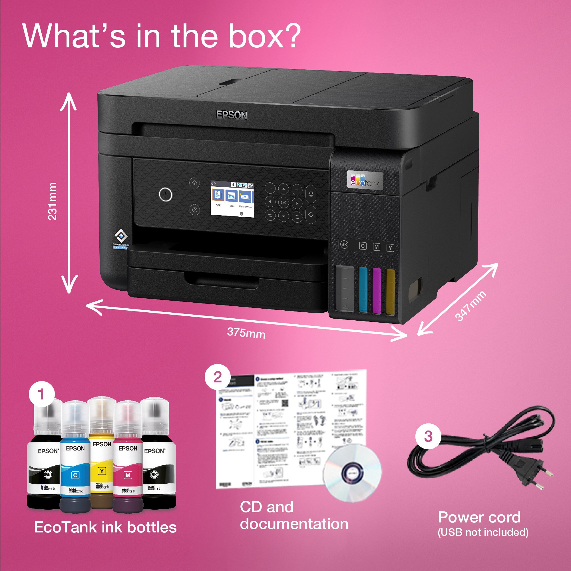 Epson Multifunktionsdrucker EcoTank ET-3850
