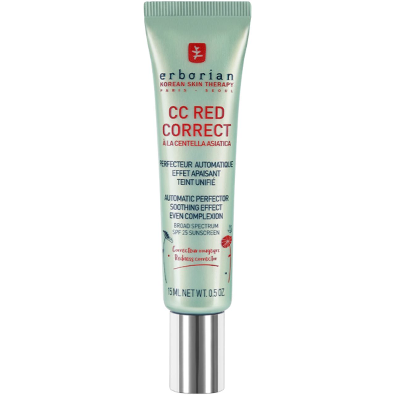 Erborian Korean Skin Therapy Paris Seoul CC Red Correct