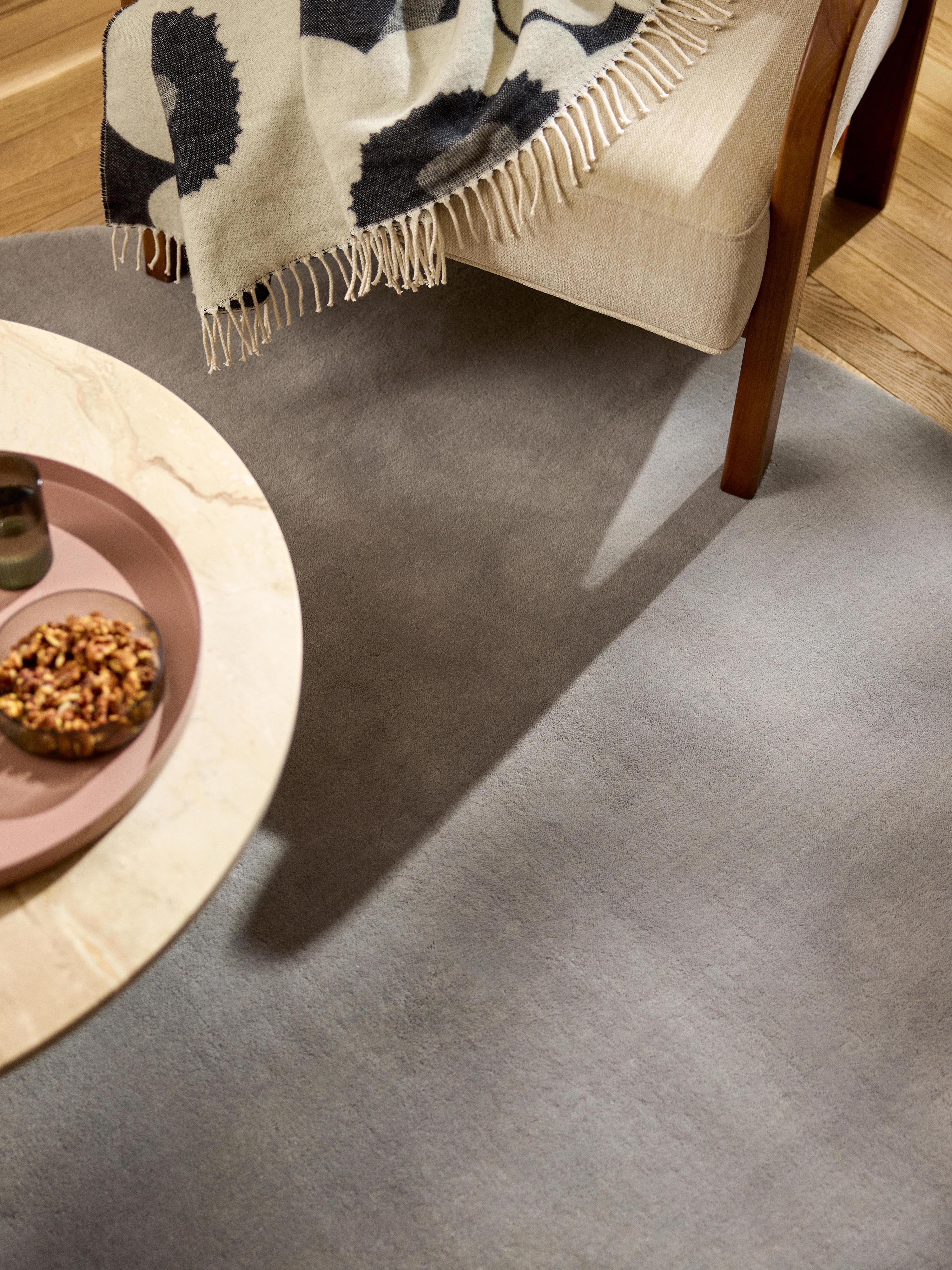 Rond wollen vloerkleed Zayne, handgeweven