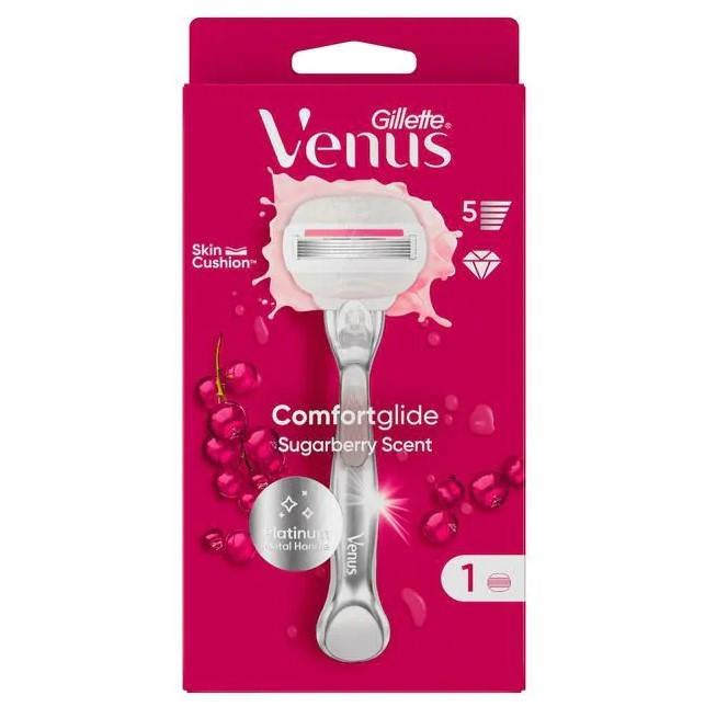 Gillette Venus Comfortglide Sugarberry Scheerapparaat 1 Stuk