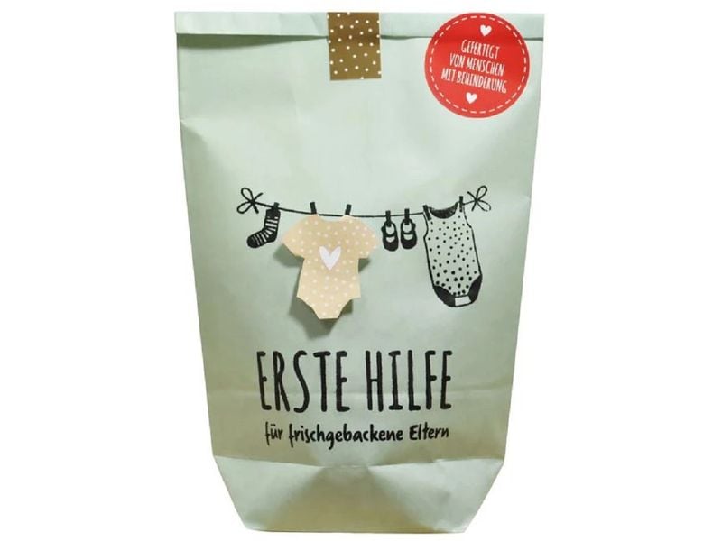 Wunderle Wundertüte frisch gebackene Eltern, 14 x 22 cm Glücksbringergeschenk