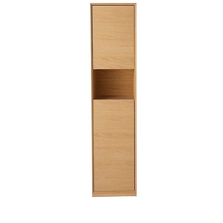 Colonne de salle de bains GoodHome Avela placage chêne L.40 x H.170 cm x P.36