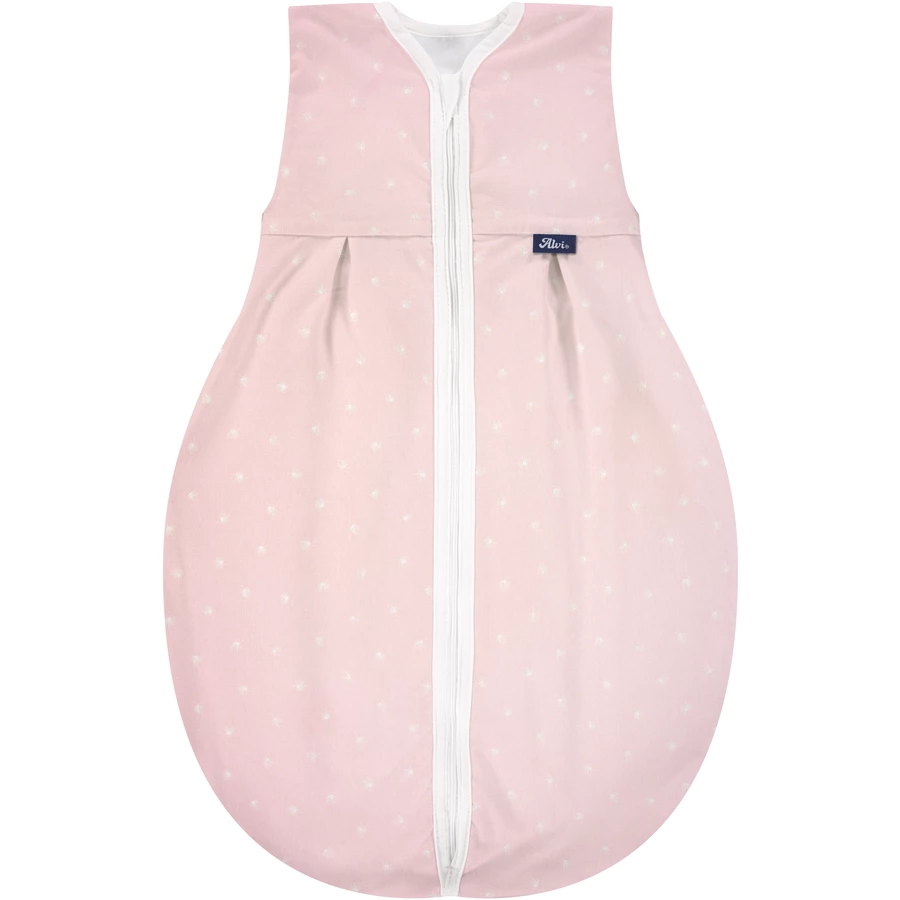 Alvi® Schlafsack Jersey Light Rosa feder rosaweiß