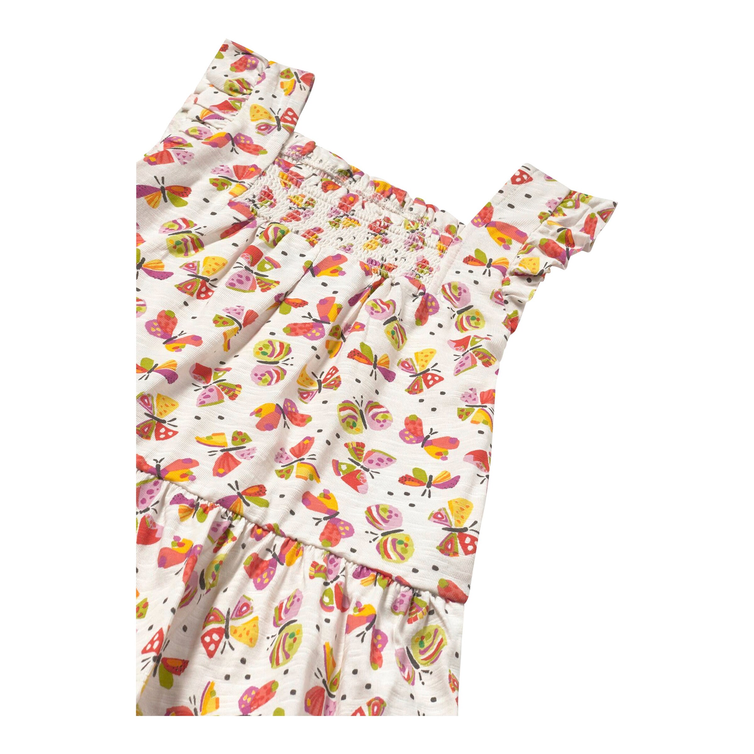 Mayoral Kleid Flügelarm Schmetterlinge natur/bunt
