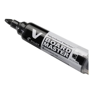 Pilot V BOARD MASTER - Pack de 10 marqueurs effaçables - pointe ogive - noir