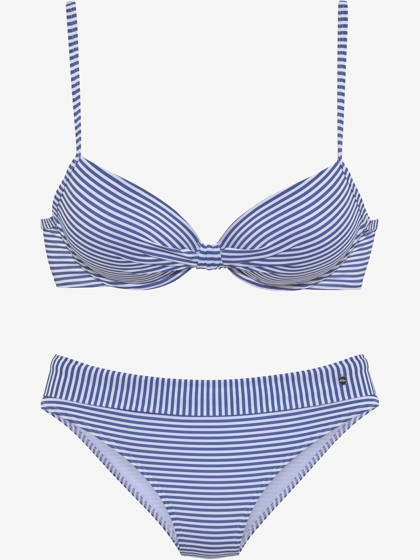 Maillot de bain à armatures motif rayé marin