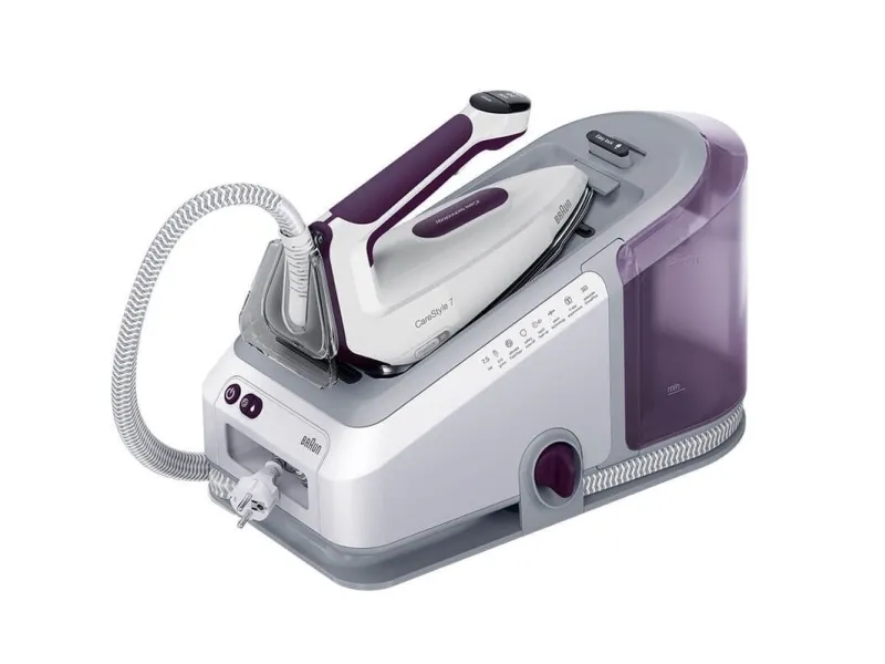 Braun CareStyle 7 IS 7266 - Dampstrygejern med automatisk afbrydelse - såleplade: EloxalPlus FreeGlide 3D - 2700 W - violet