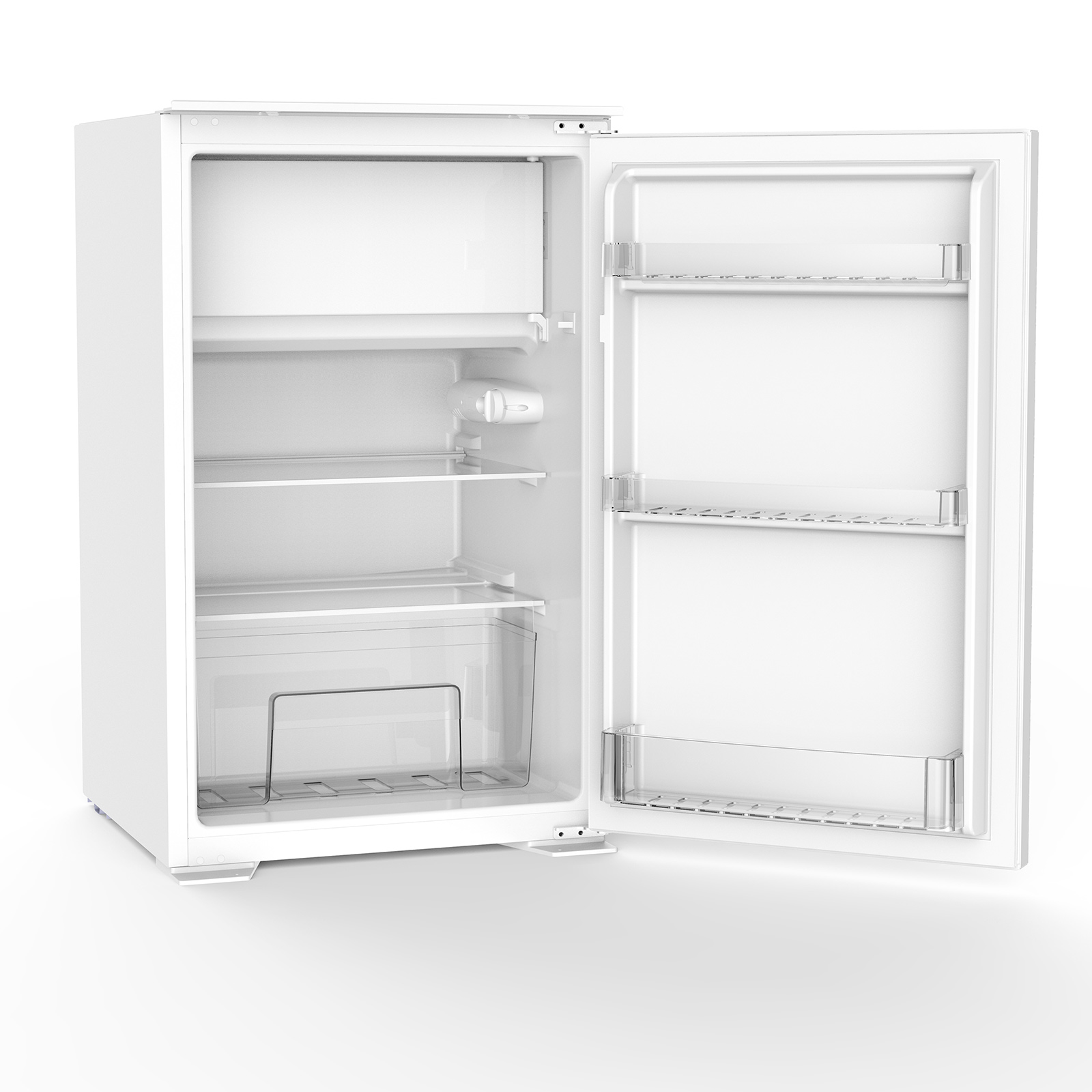 Küchenblock - schwarz matt - Lanzelot Eiche - mit E-Geräten - 200+120 cm