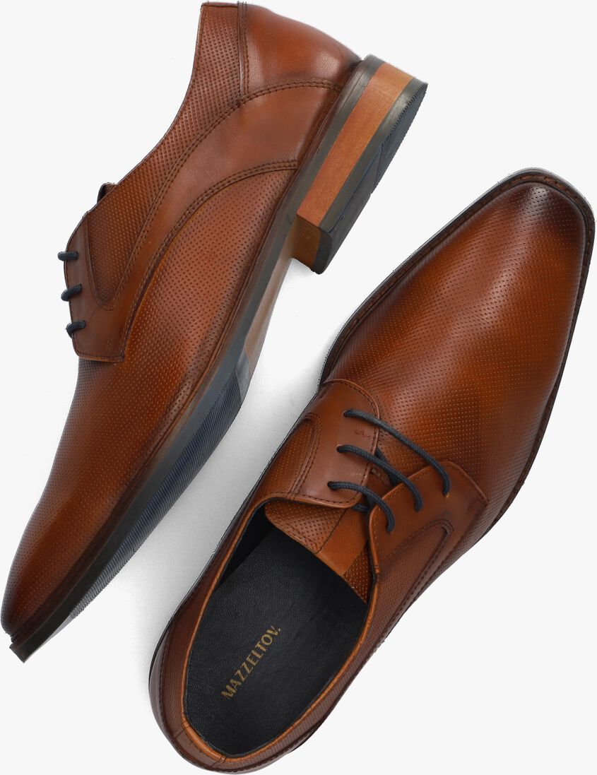 MAZZELTOV cognac mazzeltov nette schoenen enzo