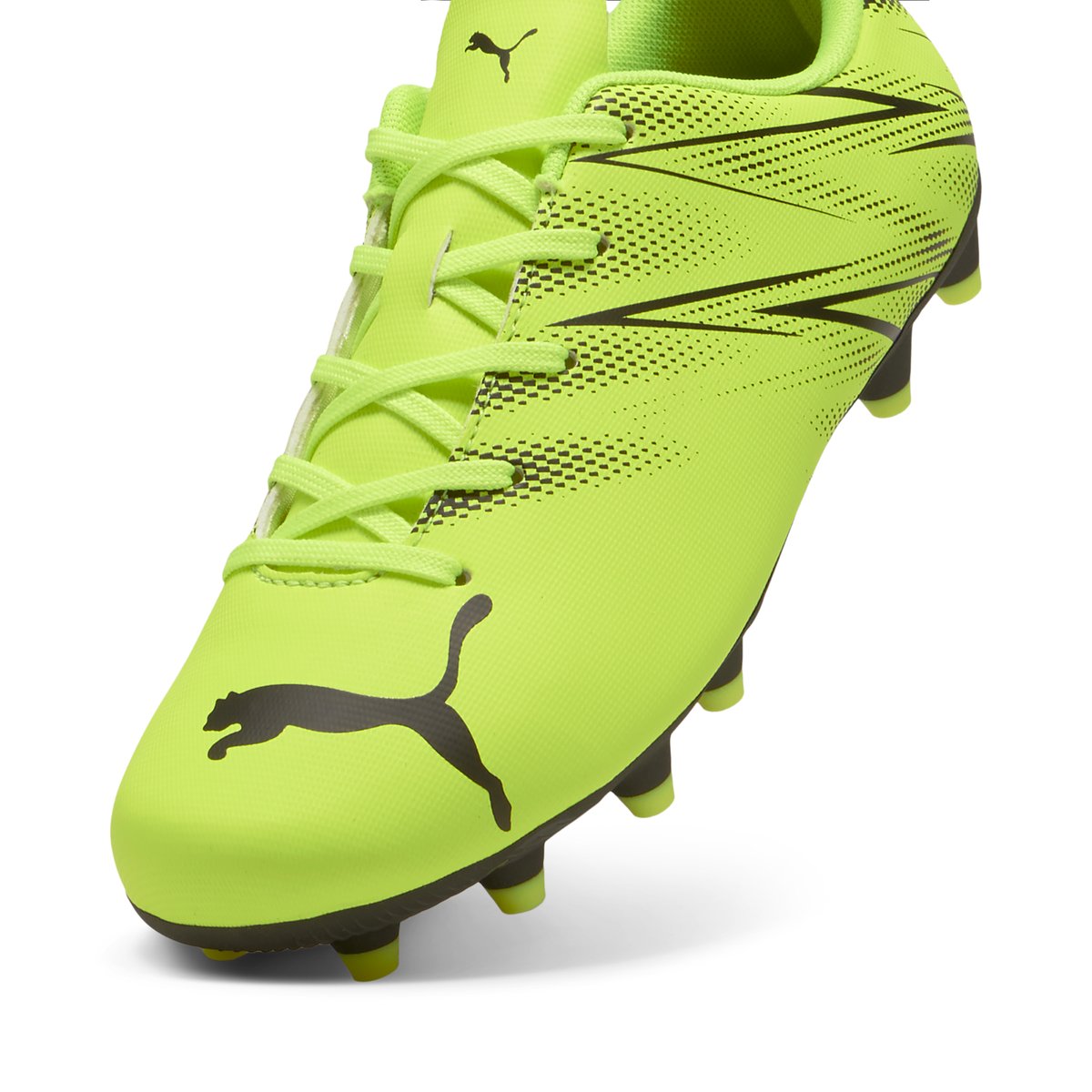 PUMA-Attacnto-jb-Baskets de soccer - Talon plat - Vert Vif