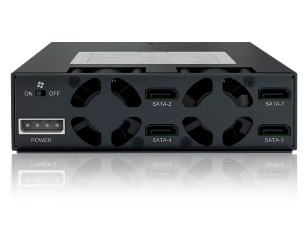 Cremax ICY Dock ToughArmor MB994SP-4SB-1 - Hus til lagringsenhed - SATA 6Gb/s - SATA 6Gb/s - mat sort