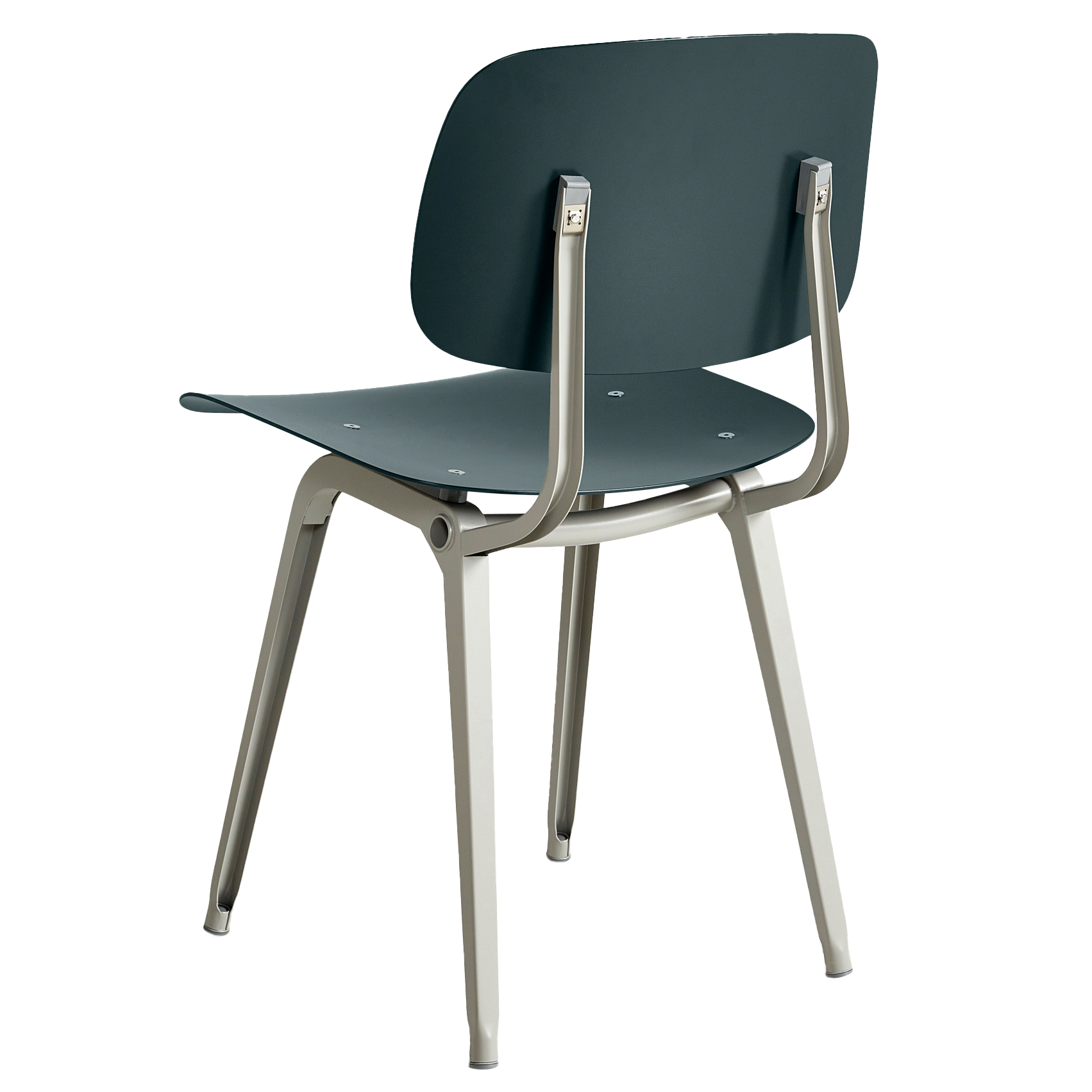 Eetkamerstoel Revolt met beige onderstel granite grey