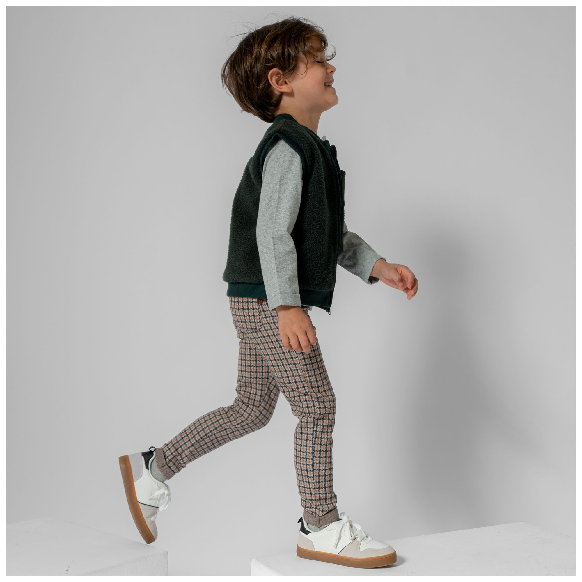 Prénatal peuter broek  ruit multi