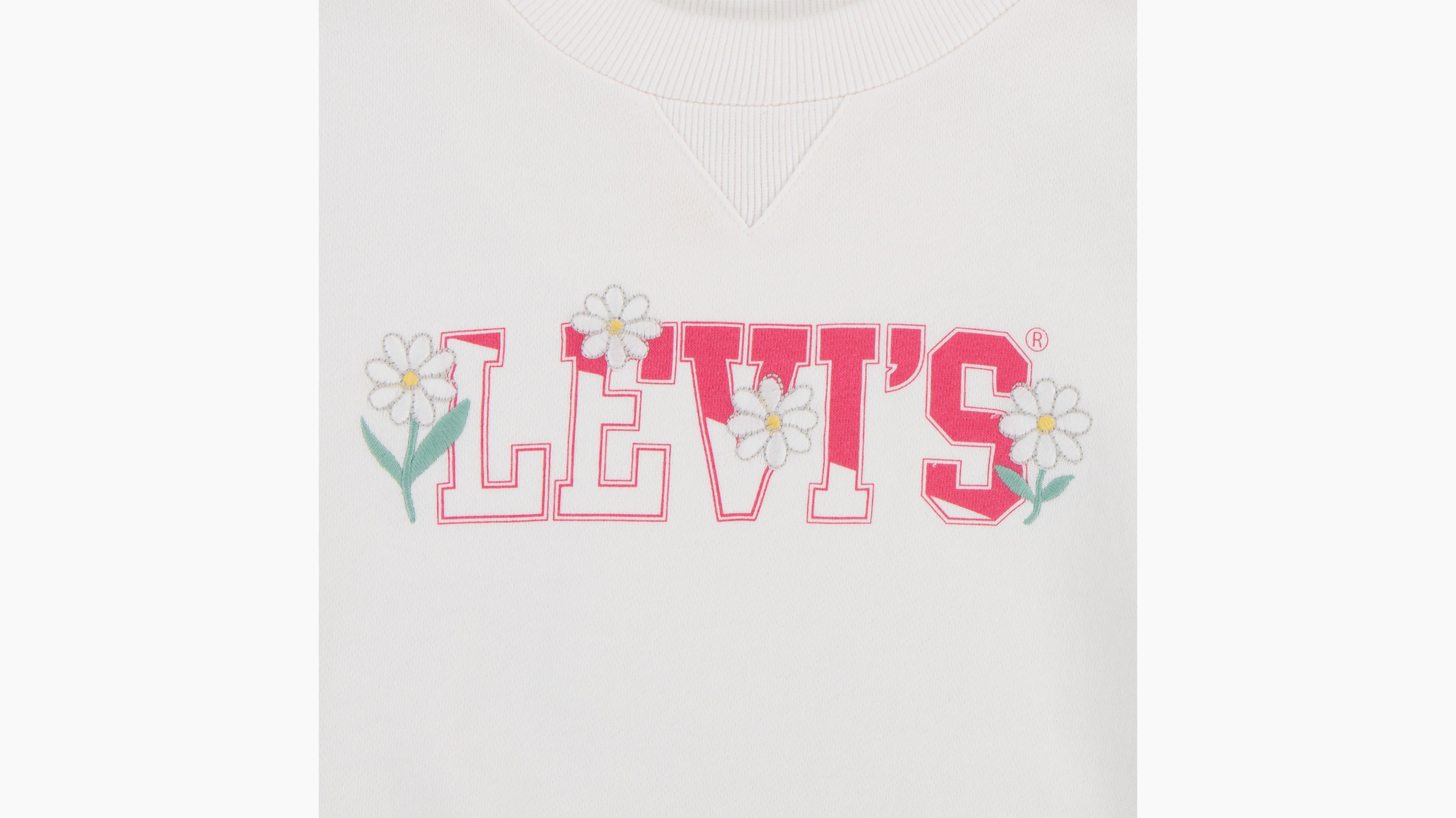 Ado sweat-shirt à col rond - Sugar Swizzle - Blanc
