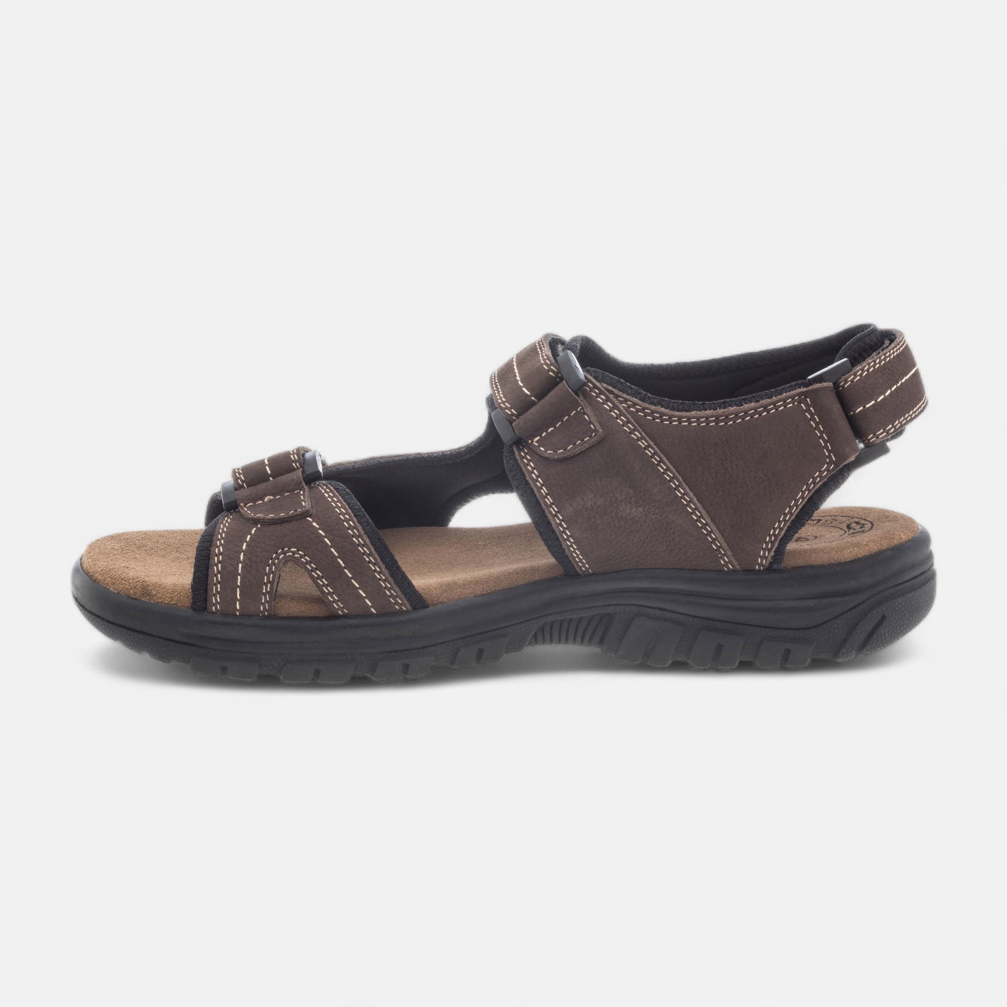 Sandales Homme en cuir marron