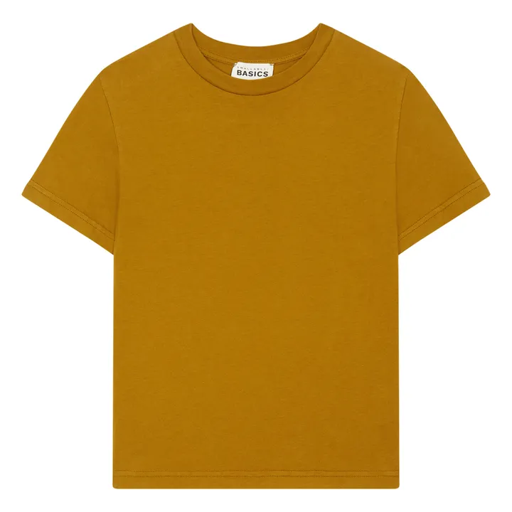 SMALLABLE BASICS T-Shirt Garçon Manches Courtes Coton Bio | Vert olive