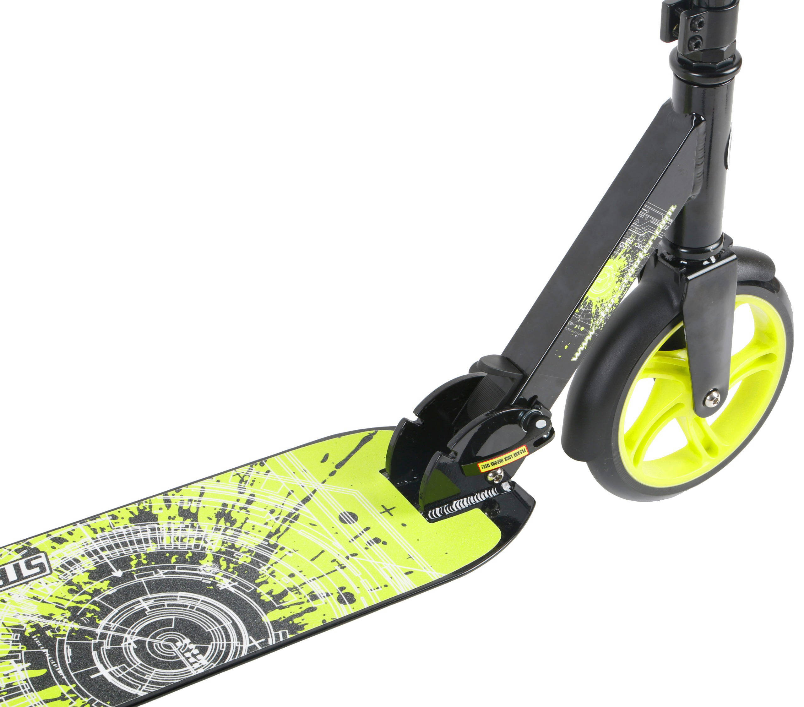 STAR SCOOTER Alu City vouwbaar 205mm XXL staplank, zwart / groen