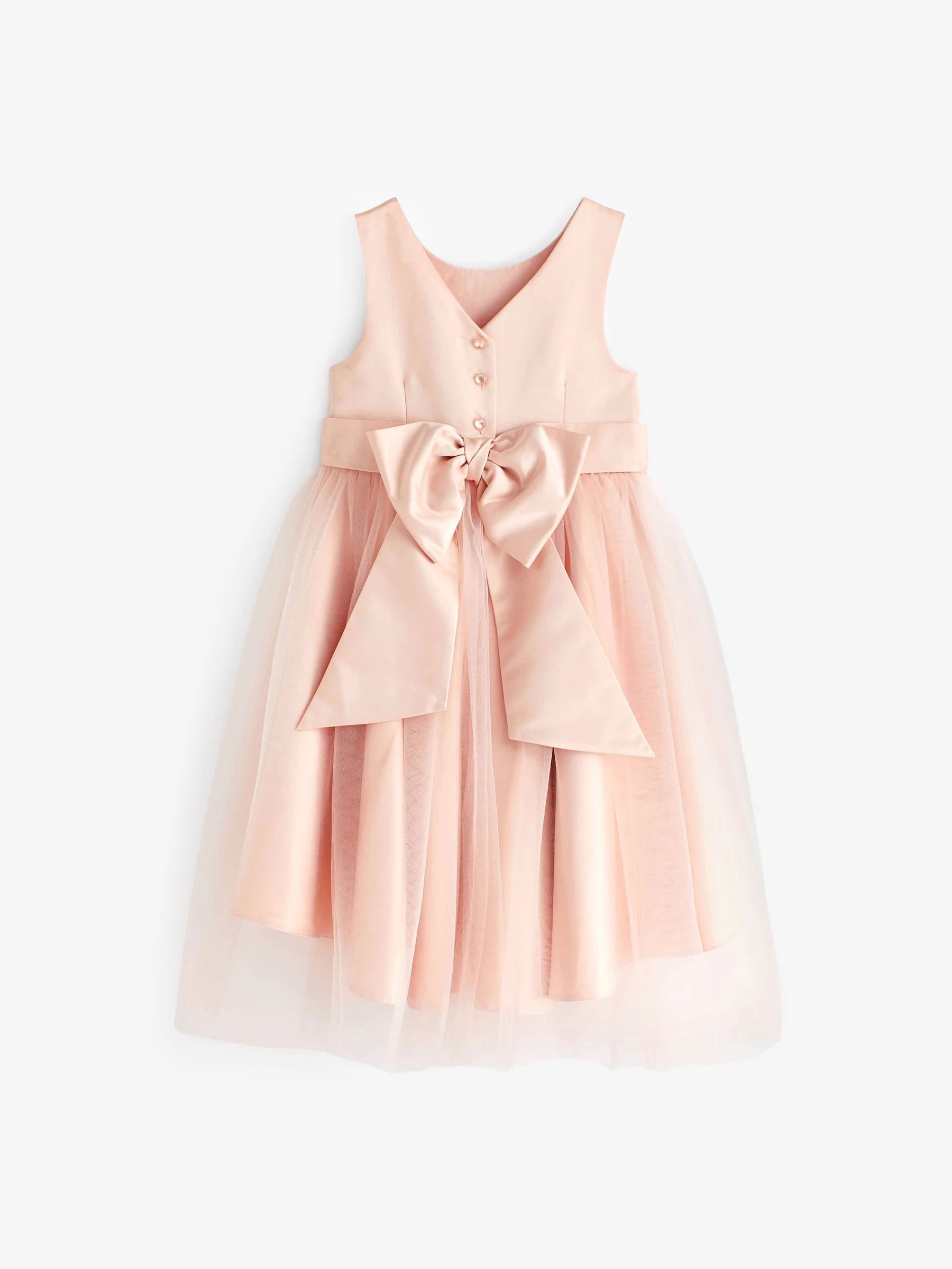 Roze - Meisjesjurk met string (3 mnd-16 jr)