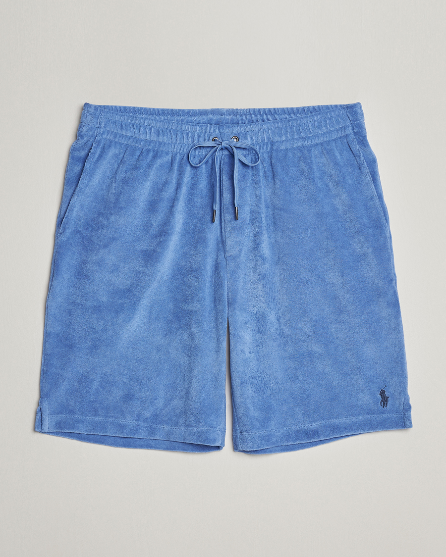 Polo Ralph Lauren Cotton Terry Drawstring Shorts Harbour Island Blue