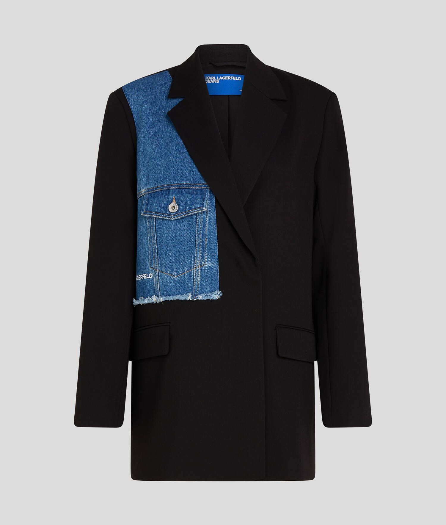 BLAZER KLJ EN MÉLANGE DE TISSUS