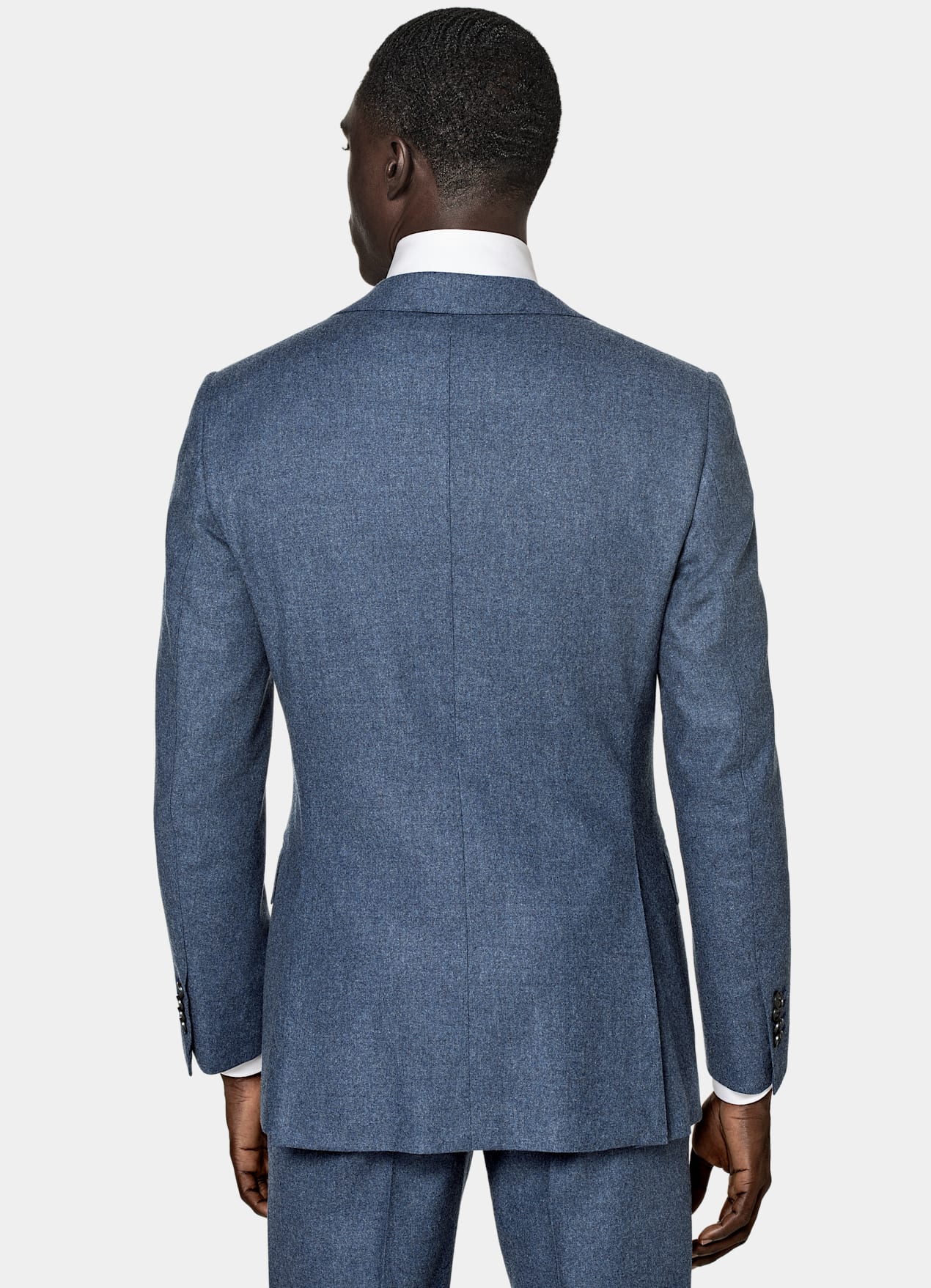 Costume Lazio coupe Tailored bleu moyen