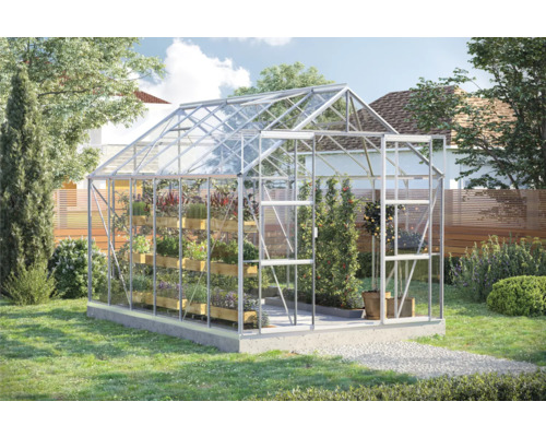 Kas Vitavia Uranus 9900, enkelvoudig veiligheidsglas 3 mm, 257x383 cm, aluminium
