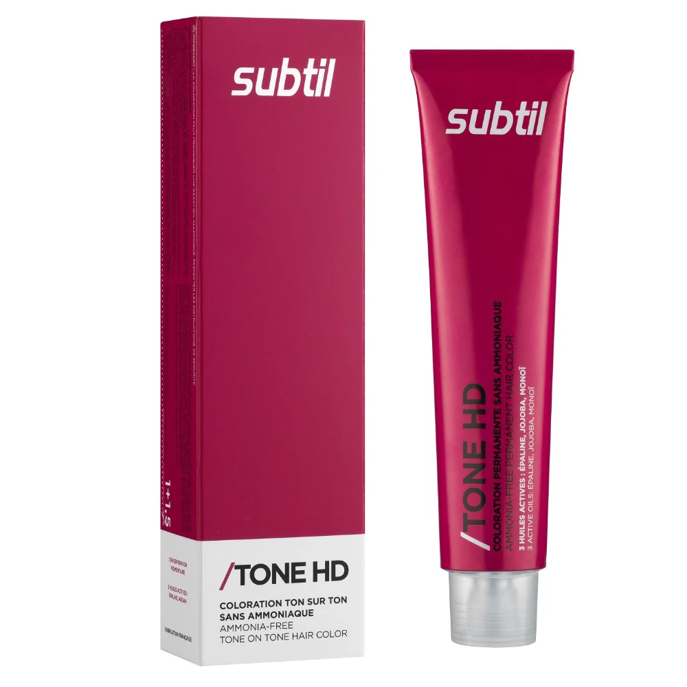 Coloration ton sur ton sans ammoniaque aux 3 huiles actives Subtil Ton