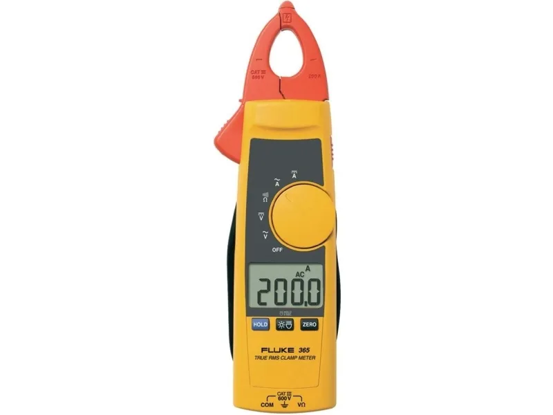 Fluke 365, CAT III 600V, 275 g, Sort, Rød, Gul