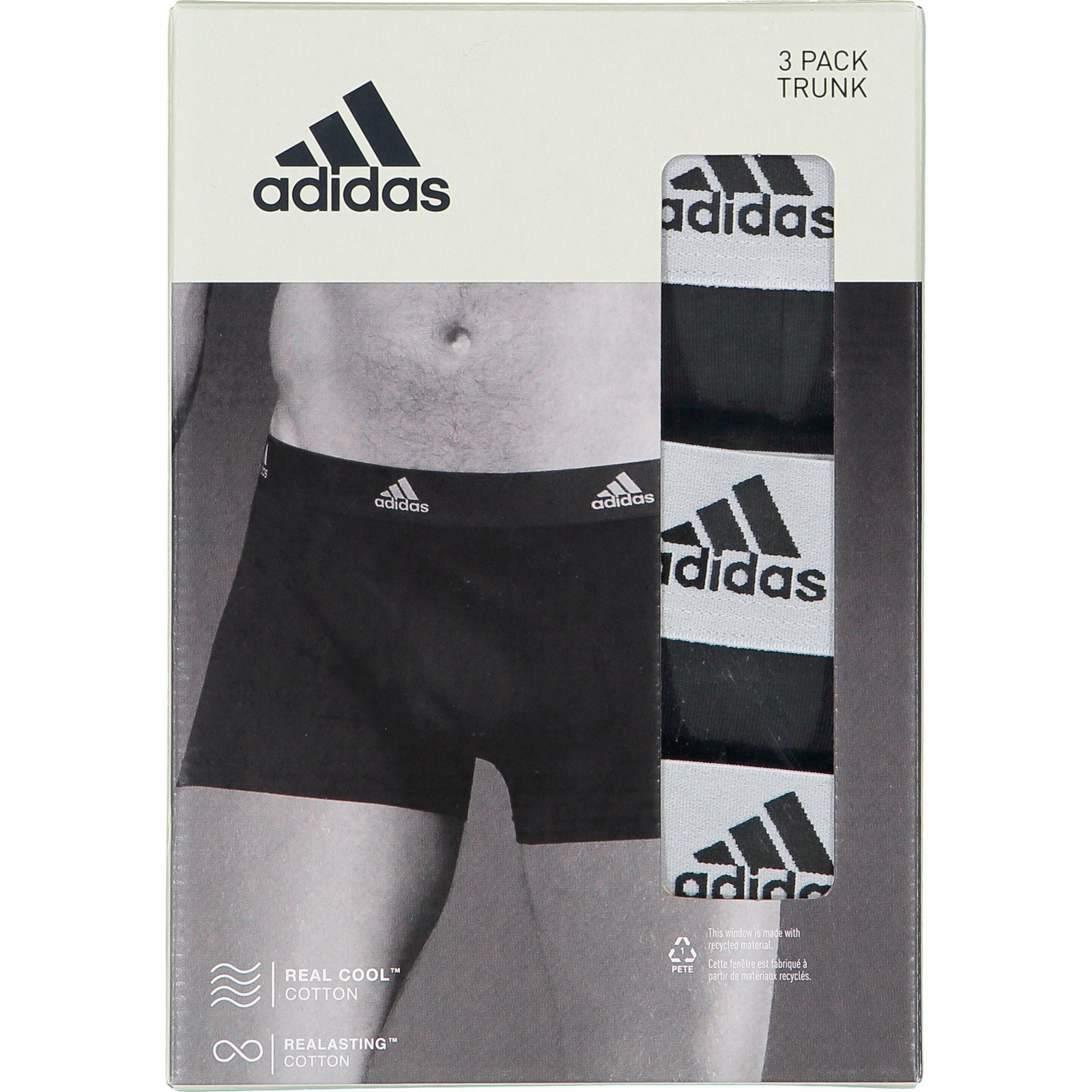 Adidas Herren-Boxershorts, 3 Stück