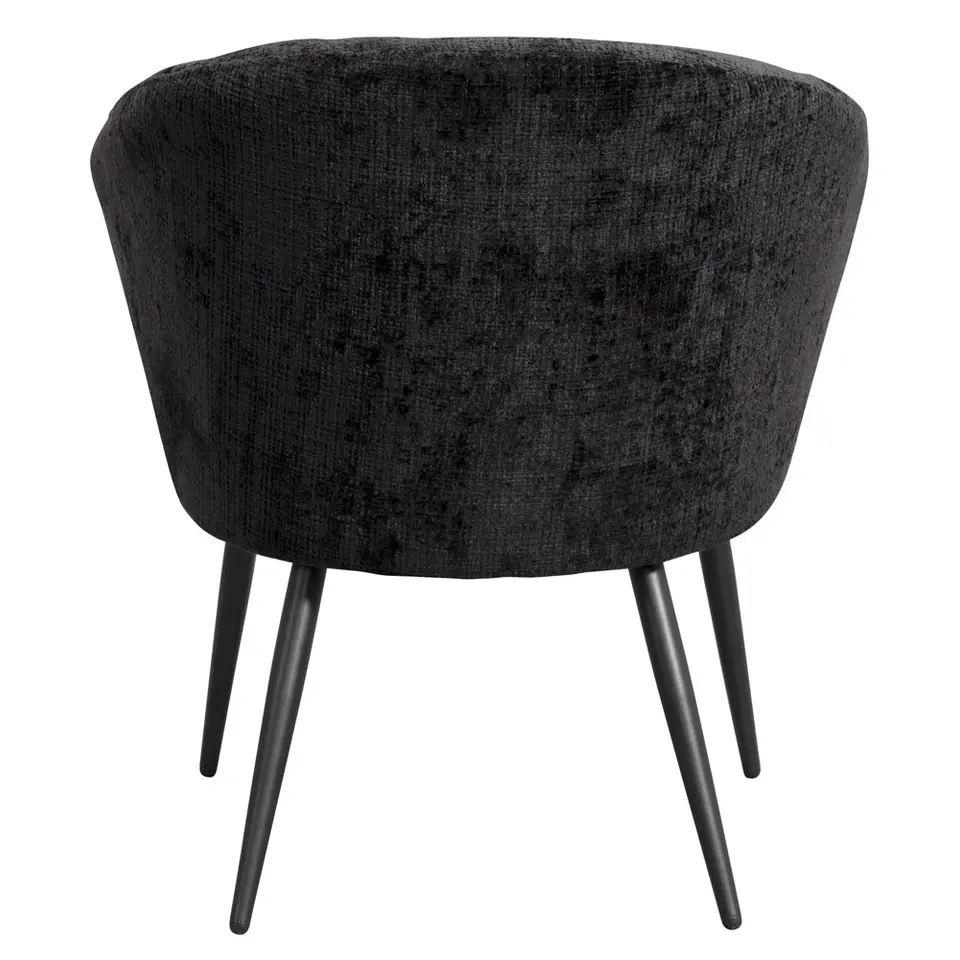 Fauteuil Cloe - stof - zwart