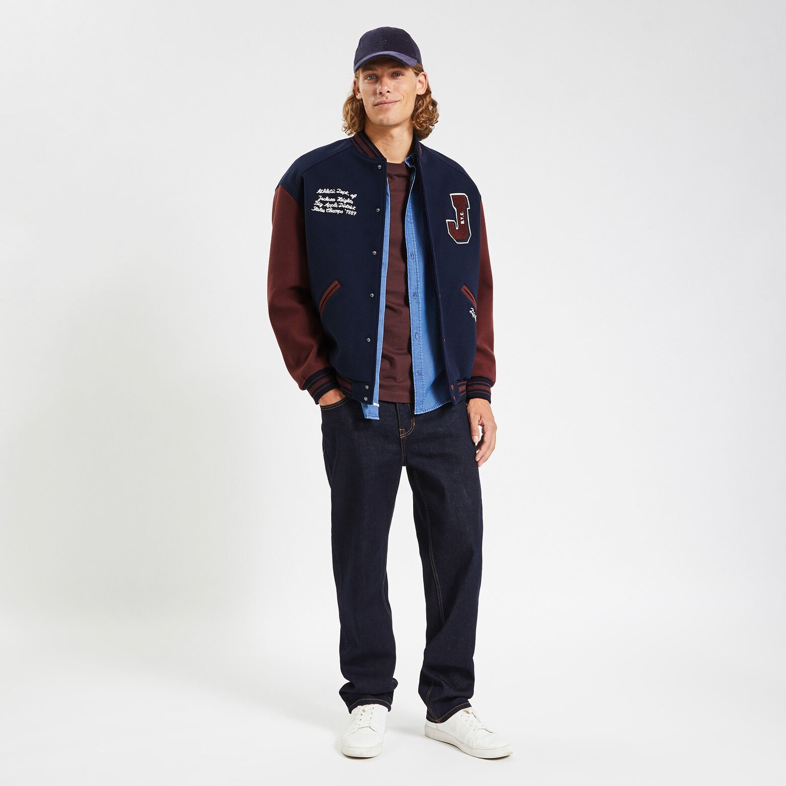 Jean loose Bleu moyen