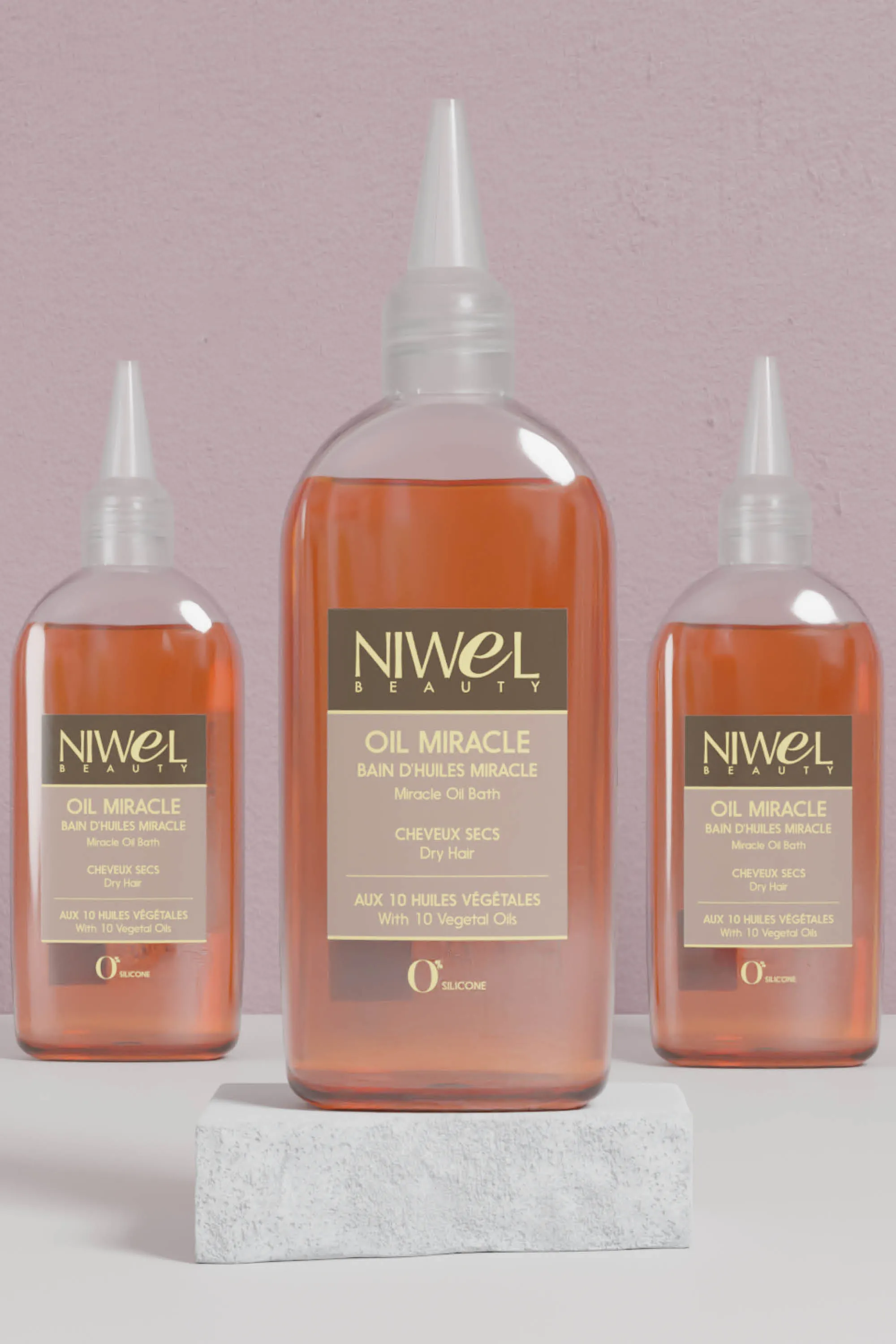 Niwel Beauty Bain d’huiles miracle nourrissant pour cheveux secs-125 ml