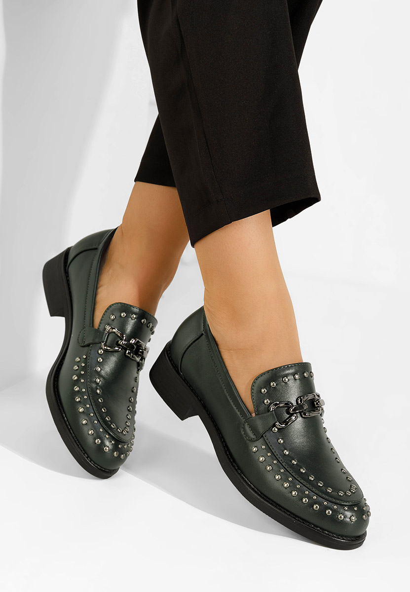 Mocassins femme vert Seyla