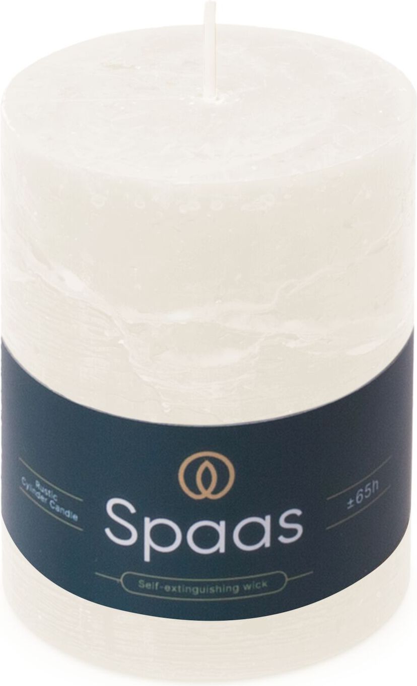 Spaas stompkaars Essential collection wit 65 uur D 8 H 11 cm