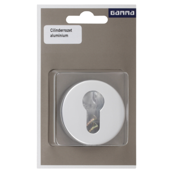 GAMMA cilinder rozet rond aluminium