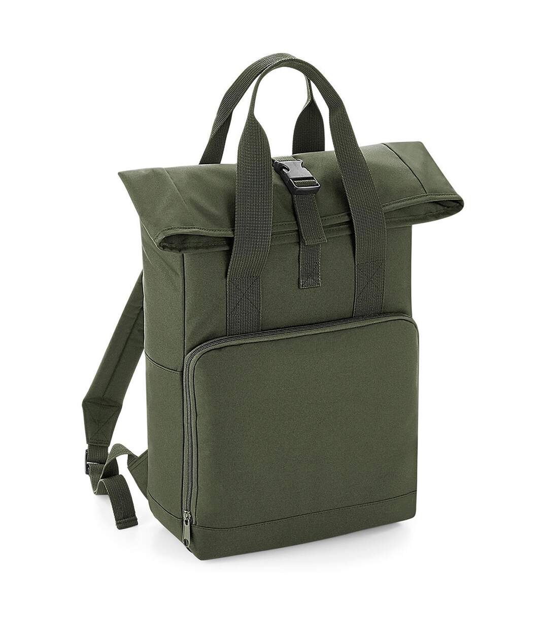 Sac à dos urbain rolltop et poignées - 14 litres - BG118 - vert olive