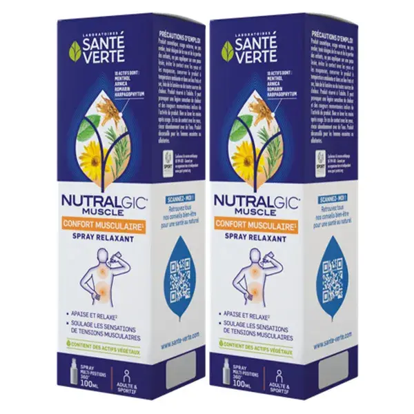 Santé Verte Pacote Spray Nutralgic para Músculos - 2x100ml