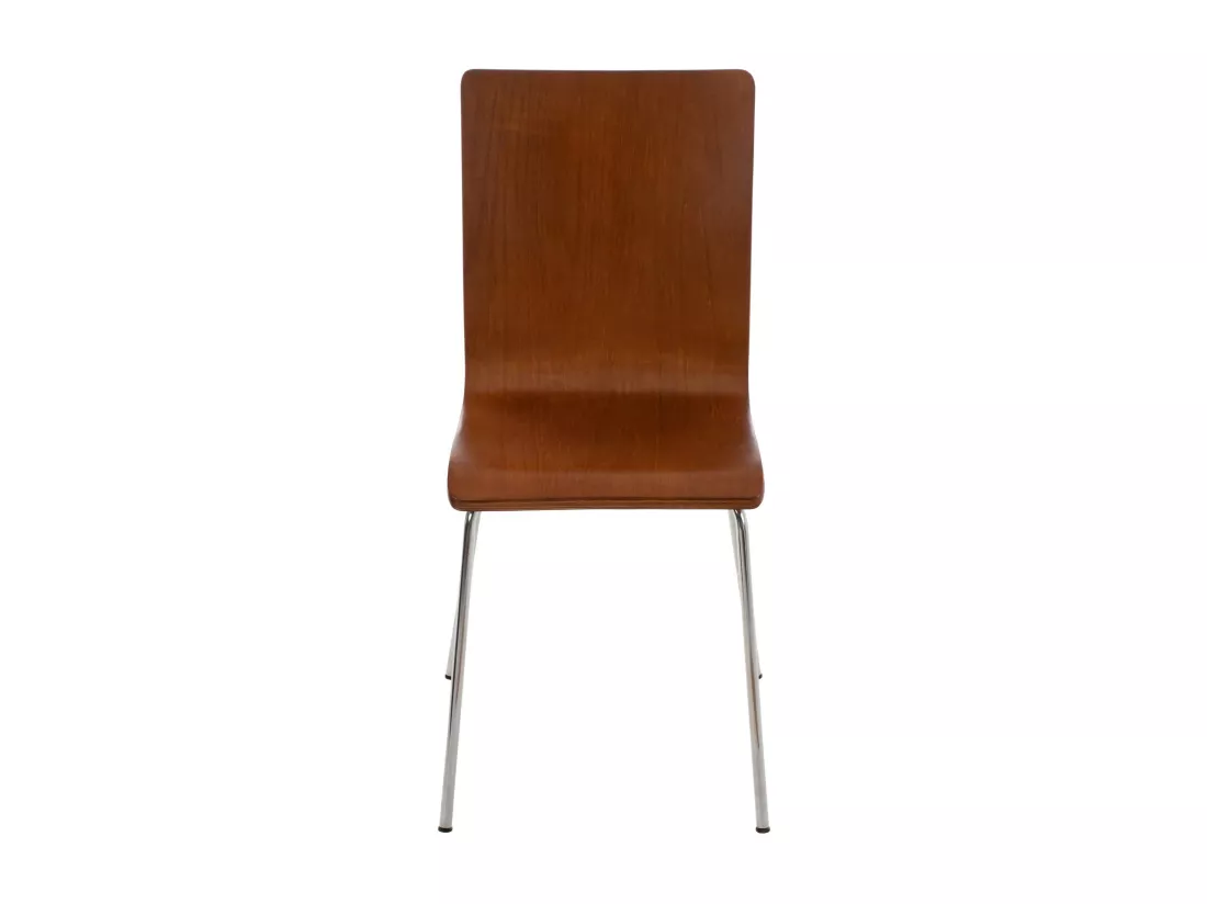 Lot de 4 Chaise de conférence - Bois & Antique - Marron - PEPE