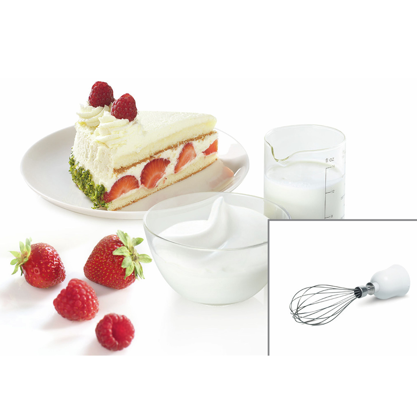 BOSCH Stabmixerset MSM24500 - weiß - Glas-Edelstahl-Kunststoff