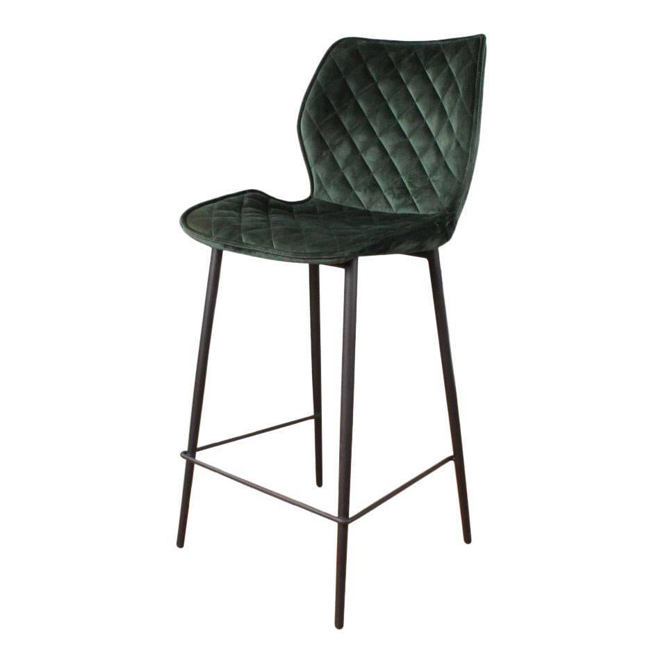 DS4U - Ruby barkruk velvet 66 cm groen