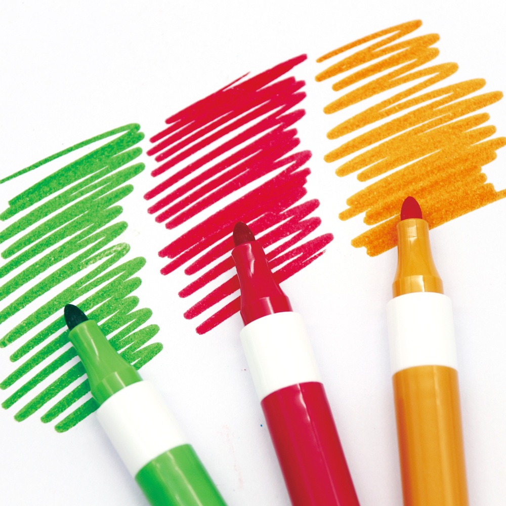 Crafty Co. Abwaschbare Filzstifte, 36er-Packung
